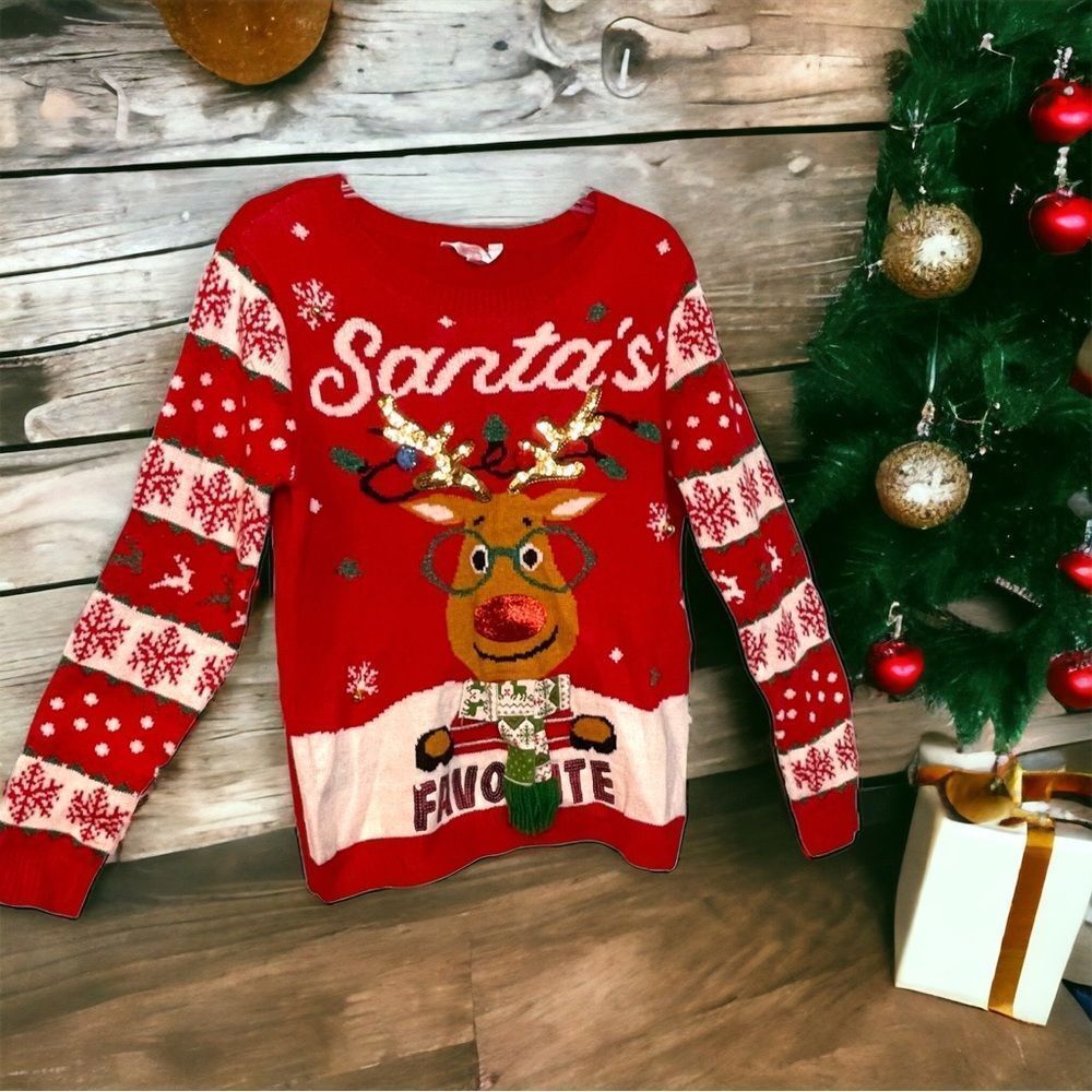 ✔️ “Santa’s Favorite” Christmas Sweater